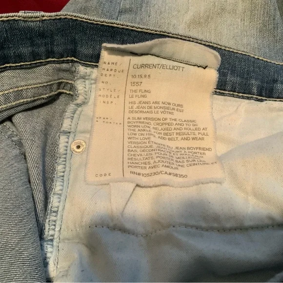 Current/Elliott THE FLING slim boyfriend Size 29 - Picture 6 of 10